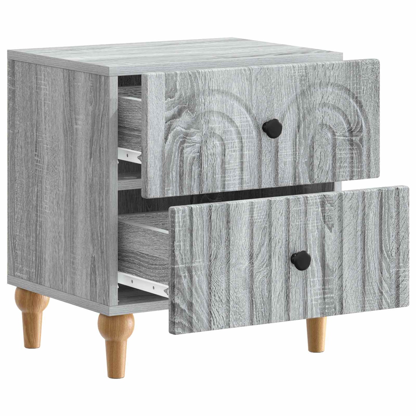 vidaXL Κομοδίνο Γκρι Sonoma 43 x 34,5 x 48 εκ Επεξεργασμένο Ξύλο