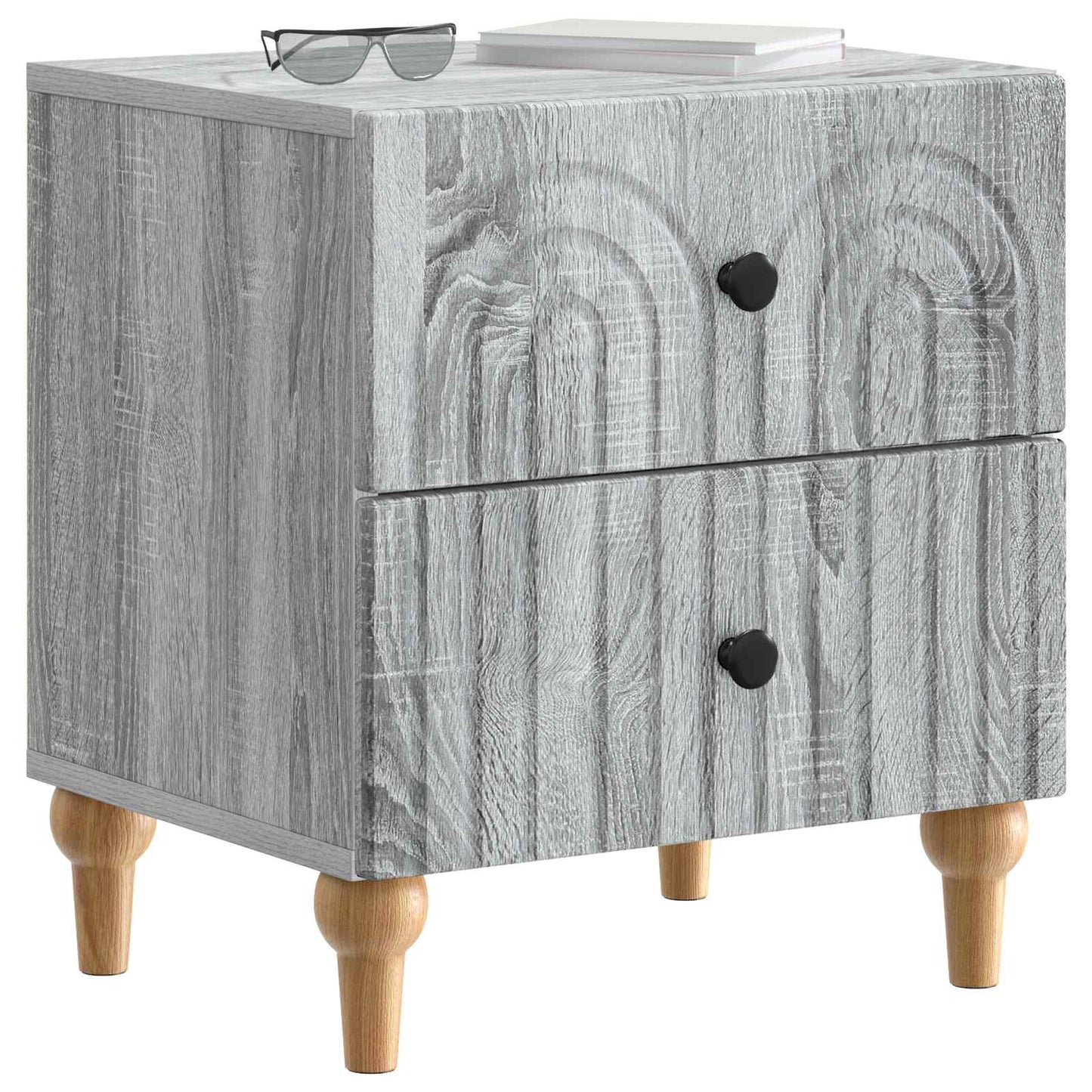 vidaXL Κομοδίνο Γκρι Sonoma 43 x 34,5 x 48 εκ Επεξεργασμένο Ξύλο