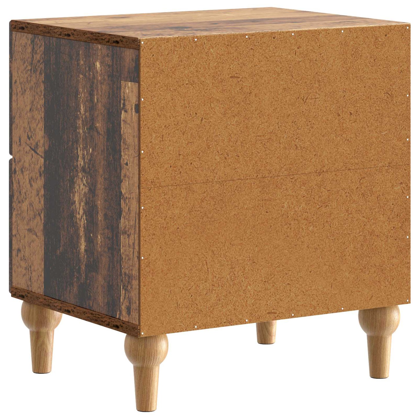 vidaXL Κομοδίνο 2 τμχ. Παλαιωμένο ξύλο 43 x 34,5 x 48 εκ