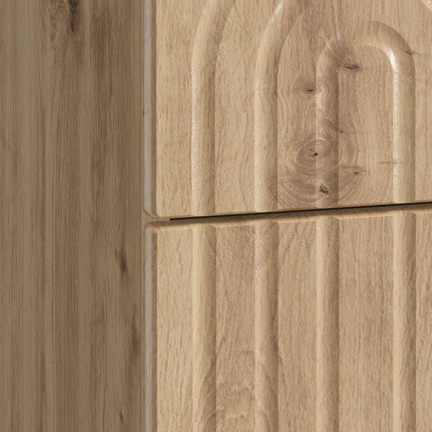 vidaXL Κομοδίνο Artisan Δρυς 43 x 34,5 x 48 εκ Επεξεργασμένο Ξύλο