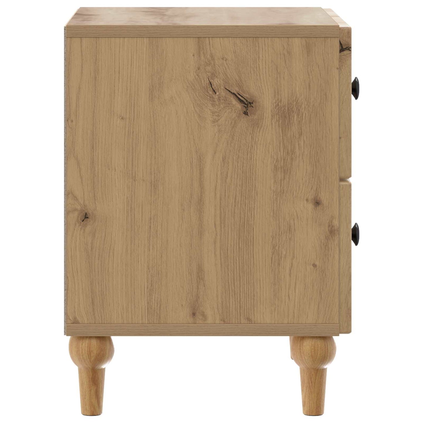 vidaXL Κομοδίνο Artisan Δρυς 43 x 34,5 x 48 εκ Επεξεργασμένο Ξύλο