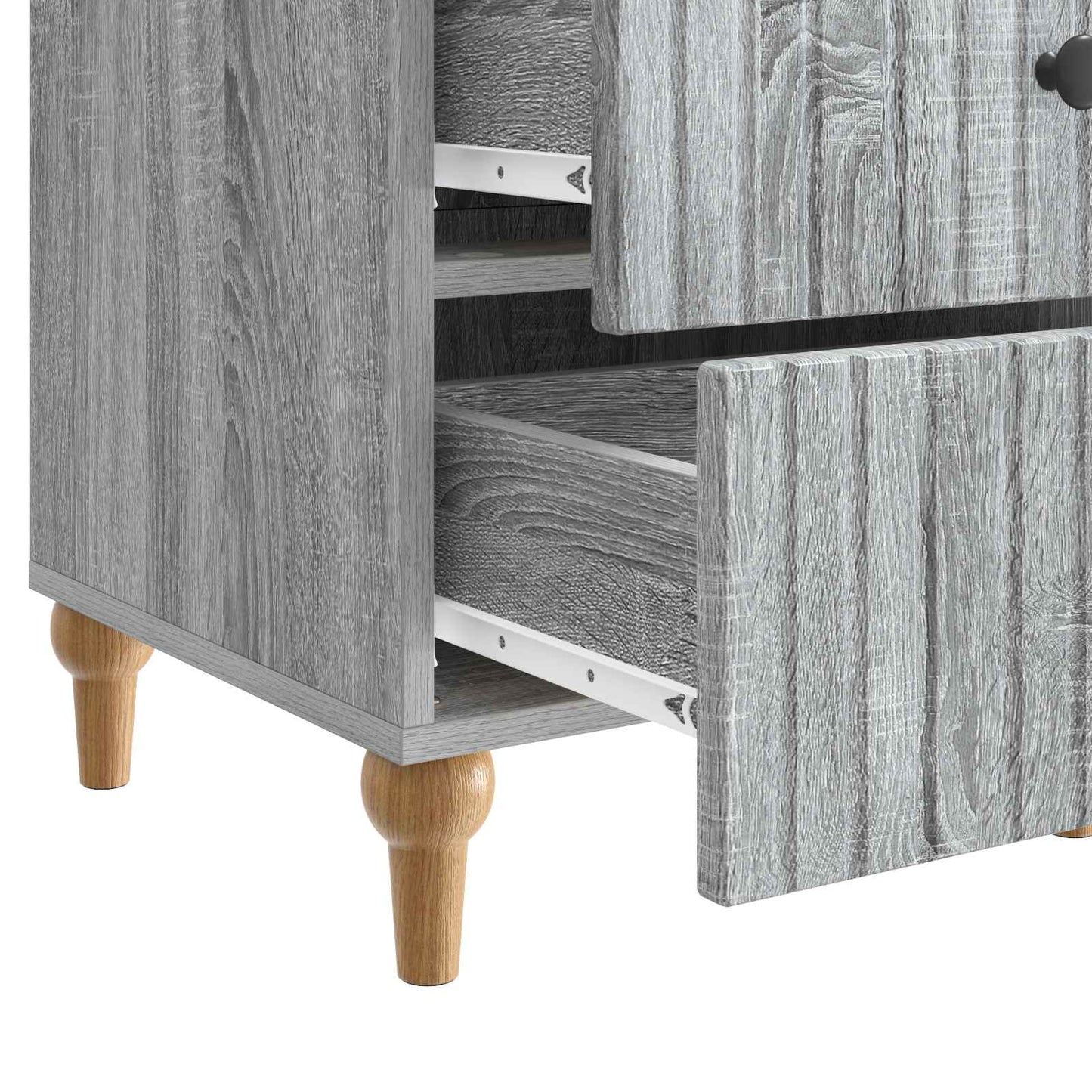 vidaXL Κομοδίνο Γκρι Sonoma 43x 41 x 66,5 εκ Επεξεργασμένο Ξύλο