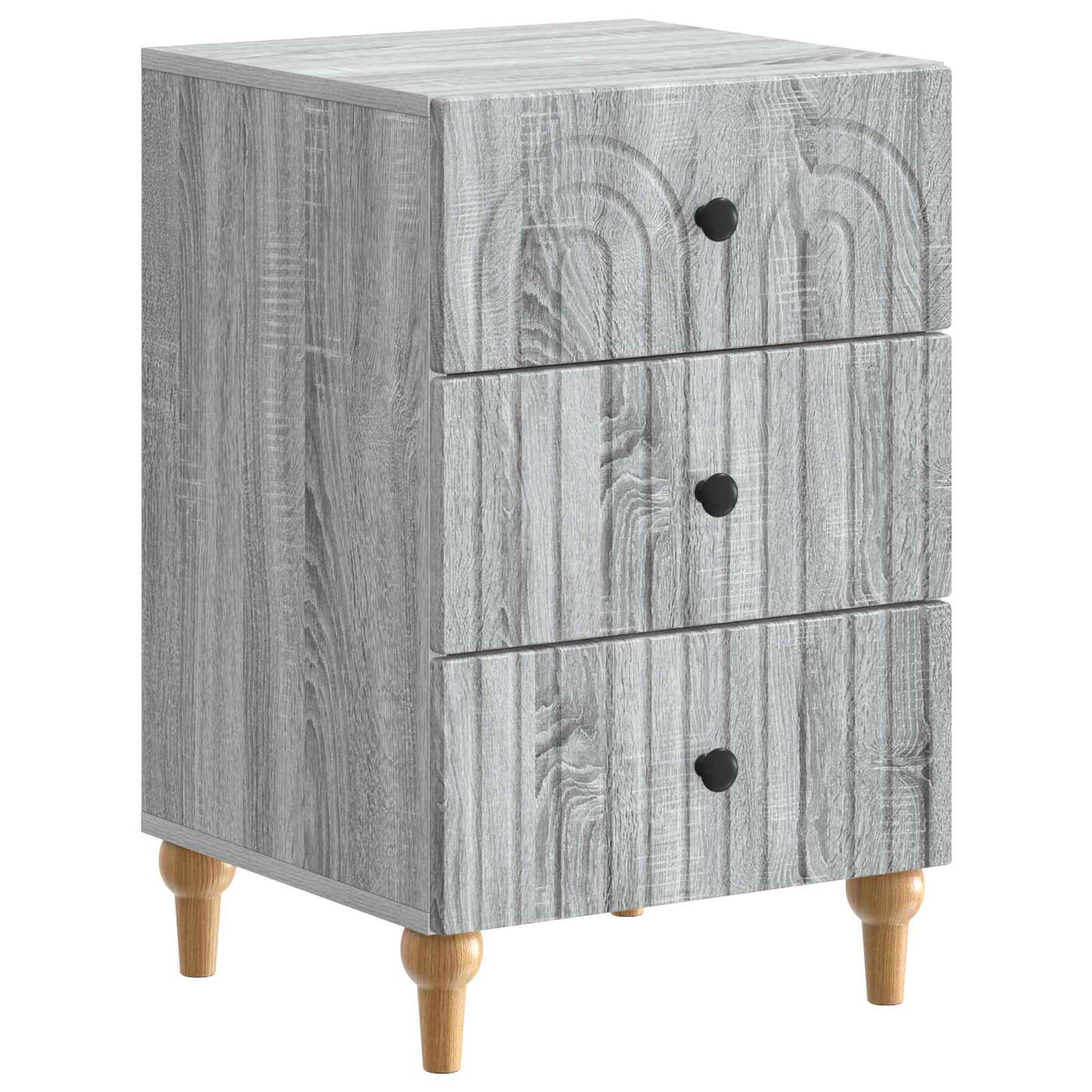 vidaXL Κομοδίνο Γκρι Sonoma 43x 41 x 66,5 εκ Επεξεργασμένο Ξύλο