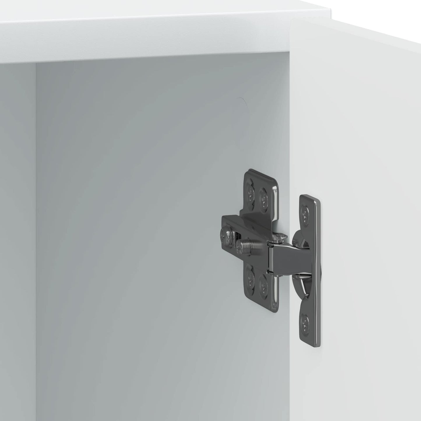 vidaXL Κομοδίνο Λευκό 43 x 34,5 x 50 εκ Επεξεργασμένο Ξύλο