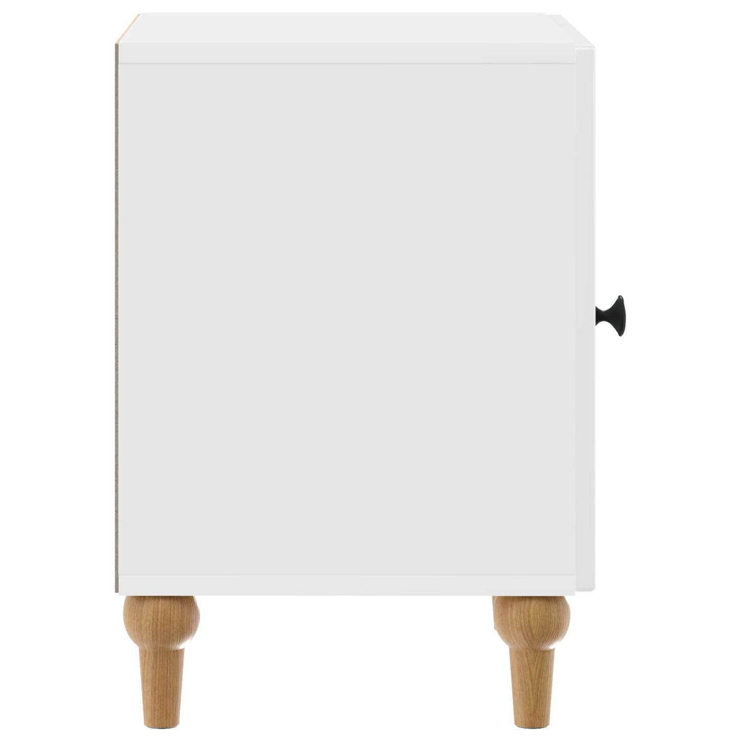 vidaXL Κομοδίνο 2 τμχ. Γυαλιστερό Λευκό 43 x 34,5 x 50 εκ