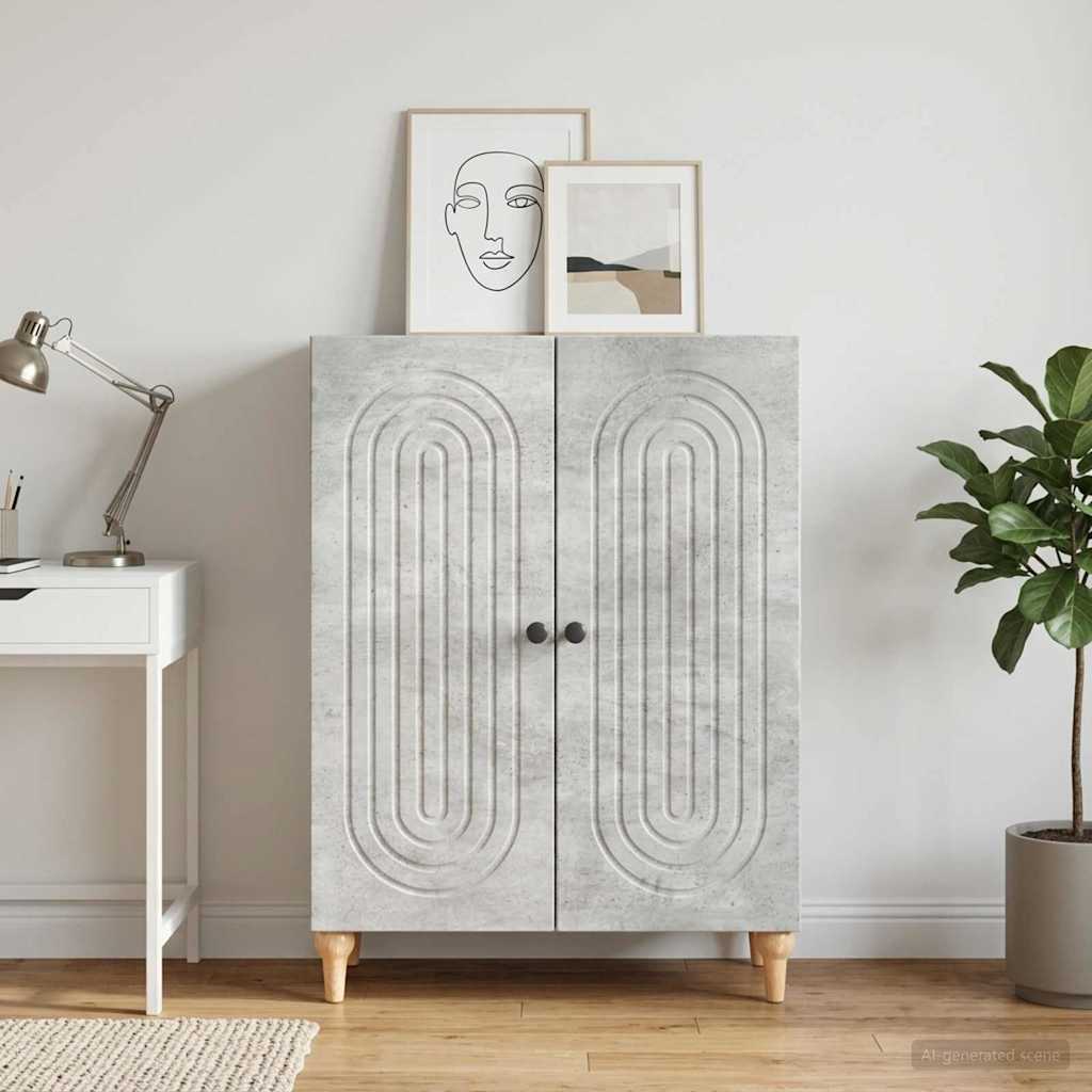 vidaXL Πλαϊνό γραφείο Γκρι Σκυροδέματος 66 x 34,5 x 90 εκ