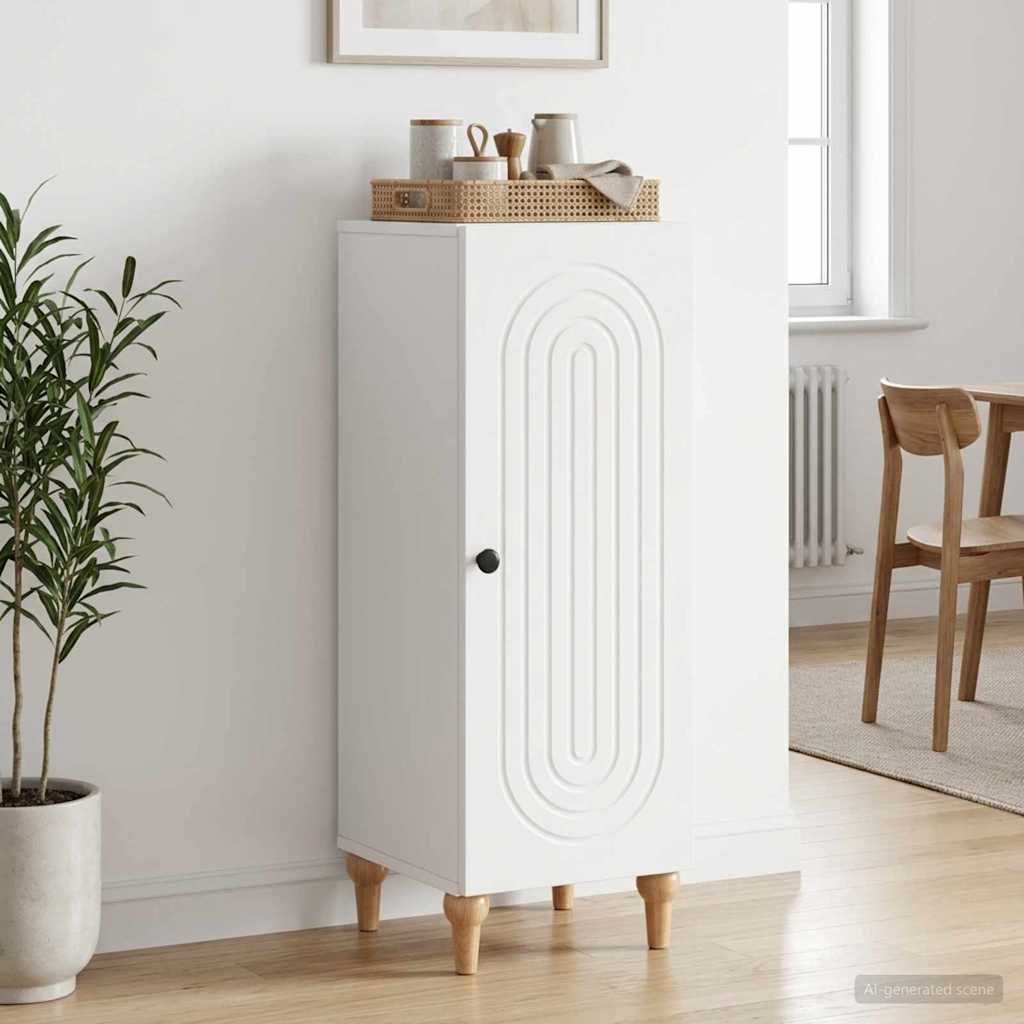 vidaXL Πλαϊνό γραφείο Λευκό 33 x 34,5 x 90 εκ Επεξεργασμένο Ξύλο