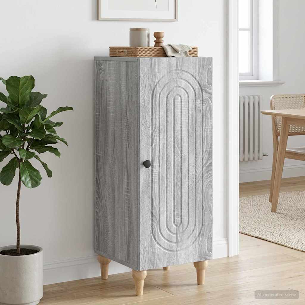 vidaXL Πλαϊνό γραφείο Γκρι Sonoma 33 x 34,5 x 90 εκ Επεξεργασμένο Ξύλο