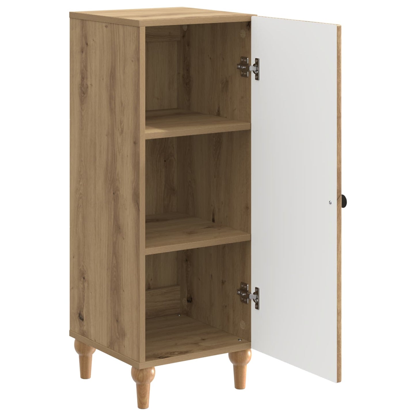 vidaXL Πλαϊνό γραφείο Artisan Δρυς 33 x 34,5 x 90 εκ