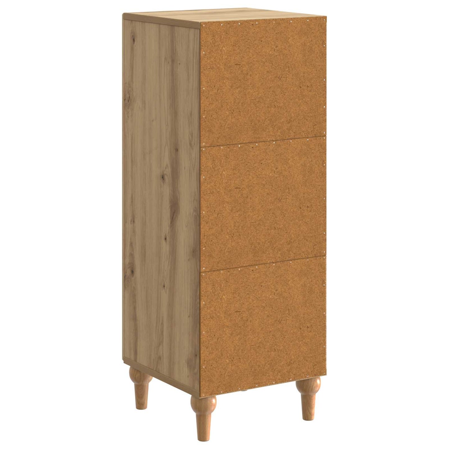vidaXL Πλαϊνό γραφείο Artisan Δρυς 33 x 34,5 x 90 εκ