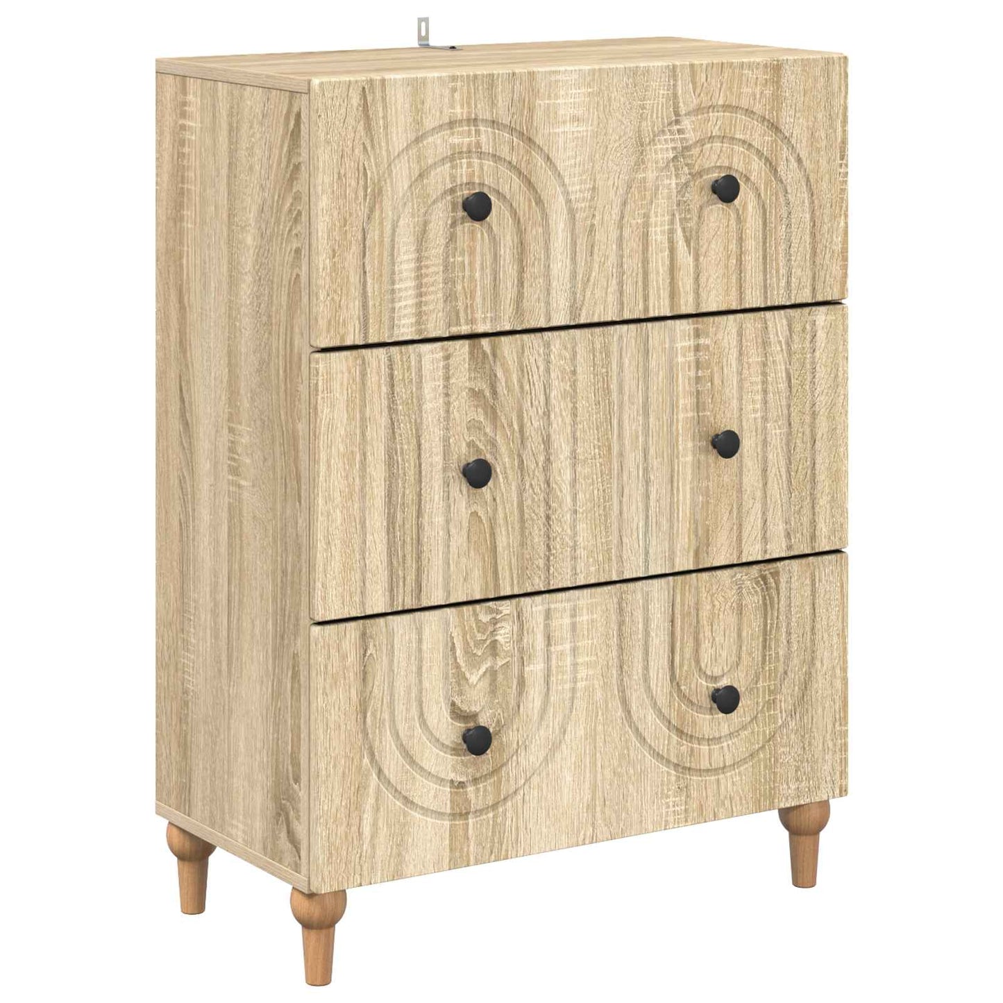 vidaXL Ντουλάπι με Συρτάρια Sonoma Δρυς 66 x 34,5 x 90 εκ
