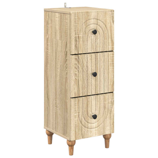 vidaXL Ντουλάπι με Συρτάρια 33 x 34,5 x 90 εκ Επεξεργασμένο Ξύλο