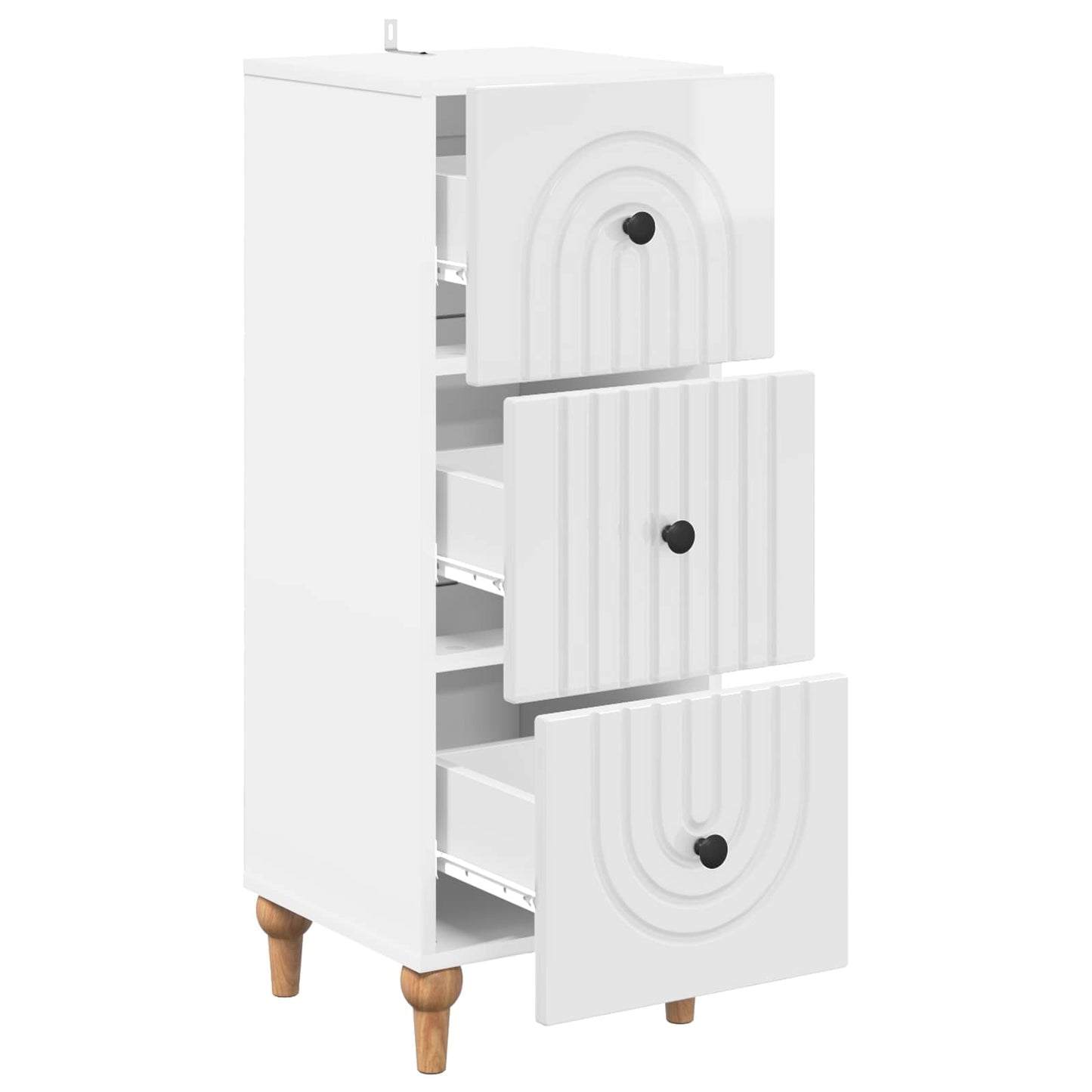 vidaXL Ντουλάπι με Συρτάρια 33 x 34,5 x 90 εκ Επεξεργασμένο Ξύλο
