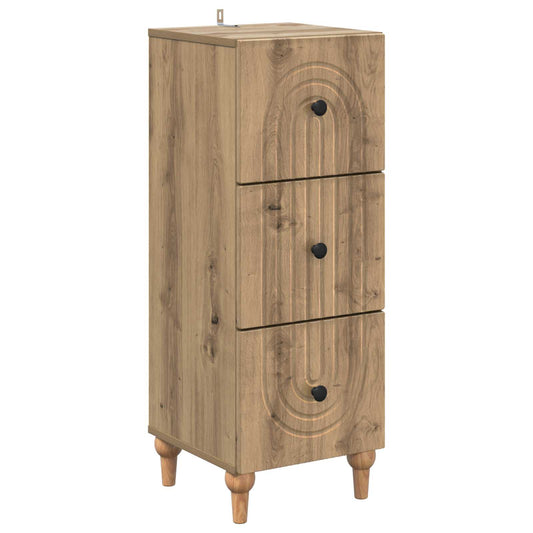 vidaXL Ντουλάπι με Συρτάρια 33 x 34,5 x 90 εκ Επεξεργασμένο Ξύλο