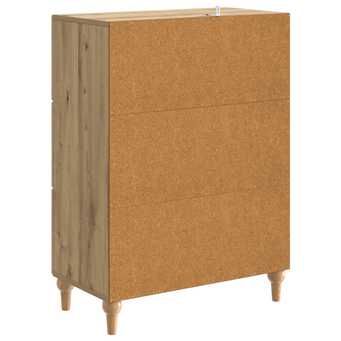 vidaXL Πλαϊνό γραφείο Artisan Δρυς 66 x 34,5 x 90 εκ