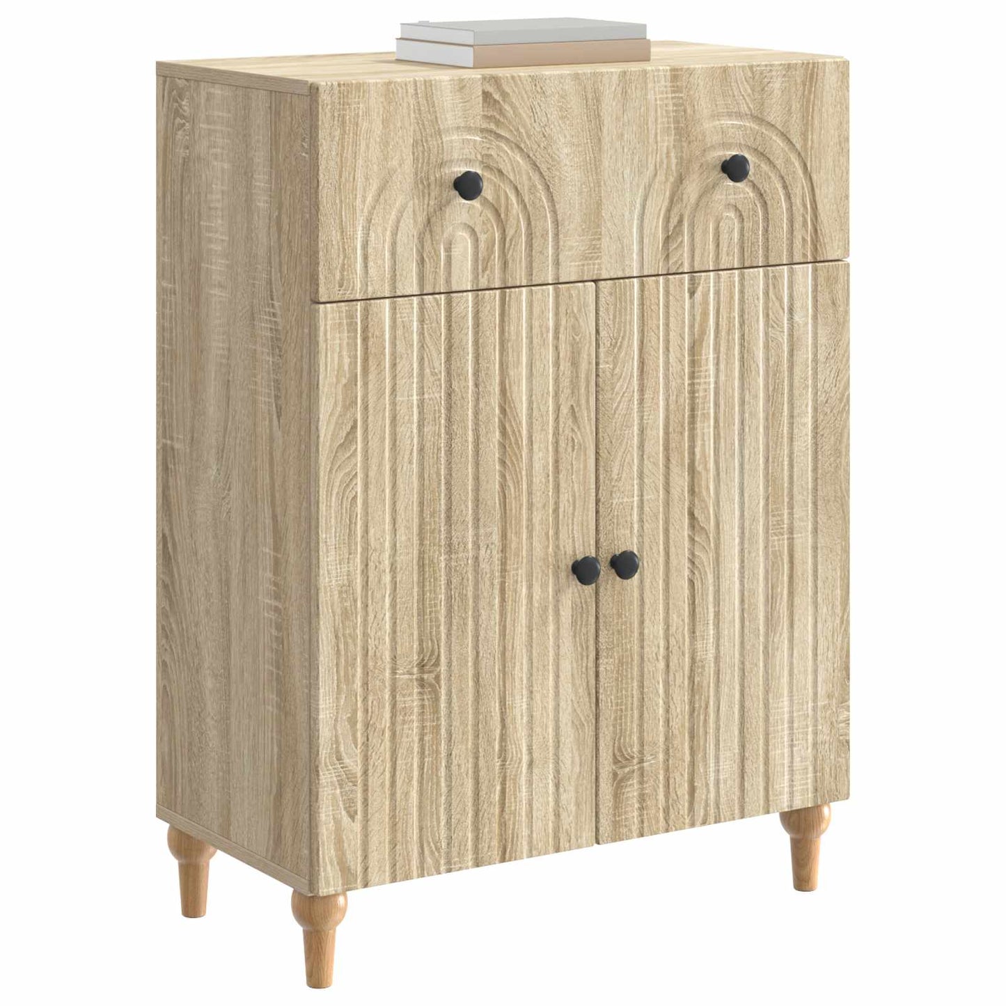 vidaXL Πλαϊνό γραφείο Sonoma Δρυς 66 x 34,5 x 90 εκ Επεξεργασμένο Ξύλο