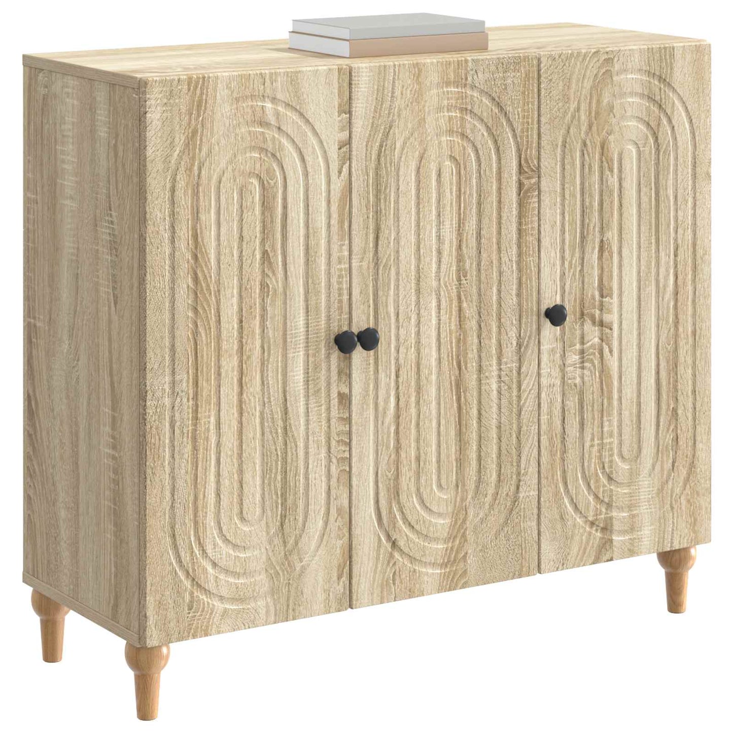 vidaXL Πλαϊνό γραφείο Sonoma Δρυς 89 x 34,5 x 80 εκ Επεξεργασμένο Ξύλο