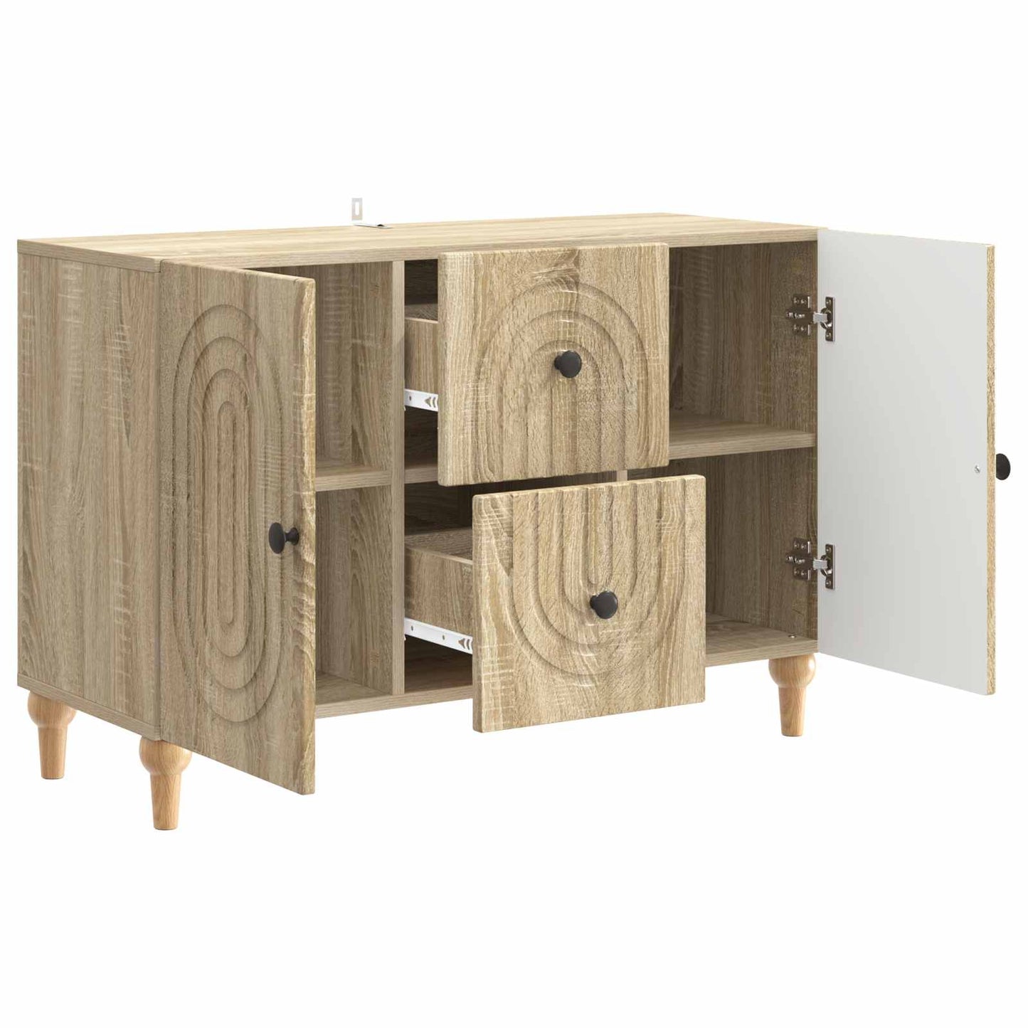 vidaXL Ντουλάπι TV Sonoma Δρυς 89 x 34,5 x 60 εκ. Επεξεργασμένο Ξύλο