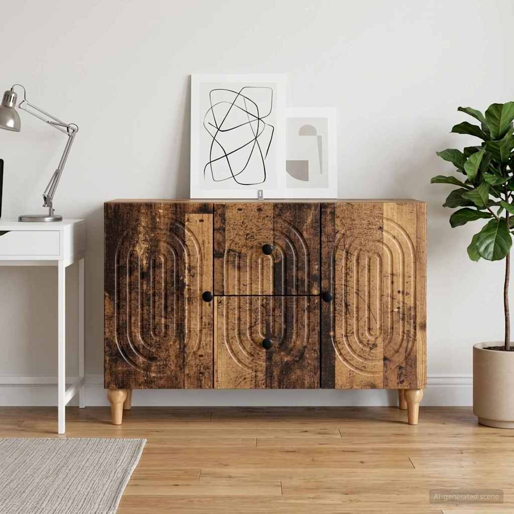vidaXL Ντουλάπι TV με συρτάρι Παλαιωμένο ξύλο 89 x 34,5 x 60 εκ.