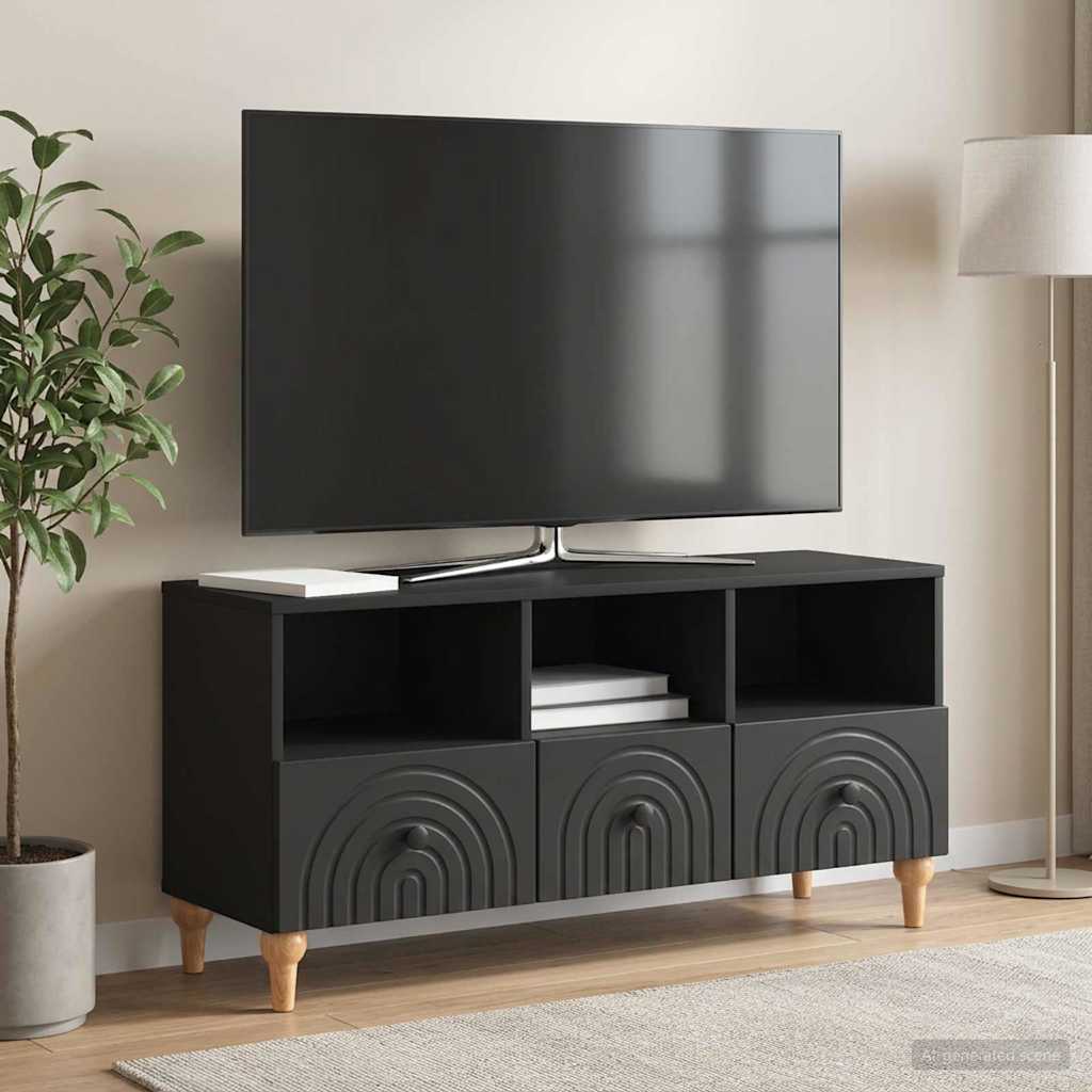 vidaXL Ντουλάπι TV 102 x 34,5 x 50 εκ. Μαύρο