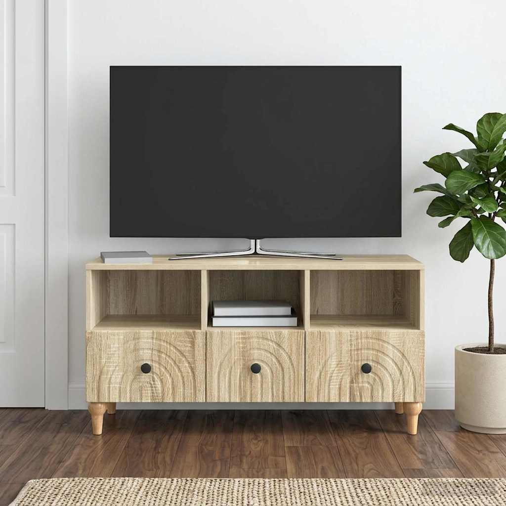 vidaXL Ντουλάπι TV 102 x 34,5 x 50 εκ. Δρύς Sonoma