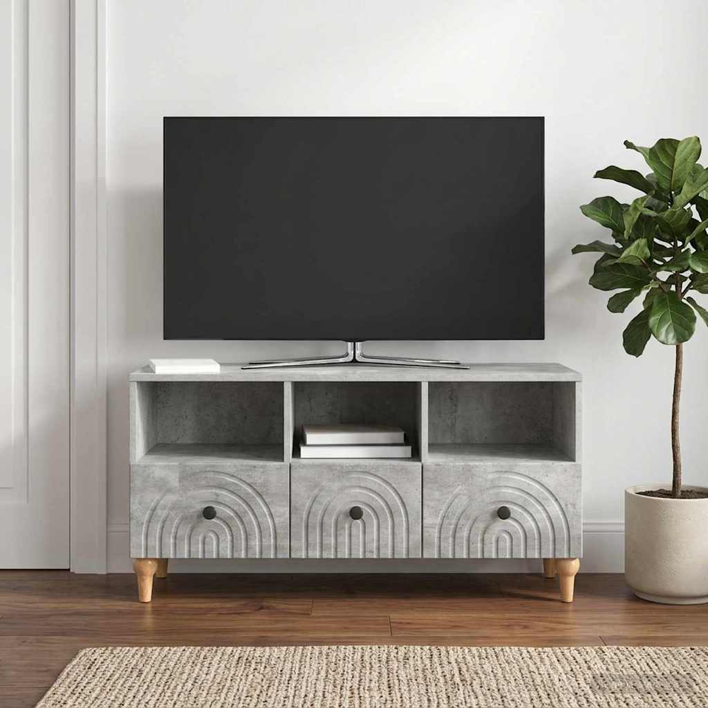 vidaXL Ντουλάπι TV 102 x 34,5 x 50 εκ. Σκυρόχρωμο Γκρι
