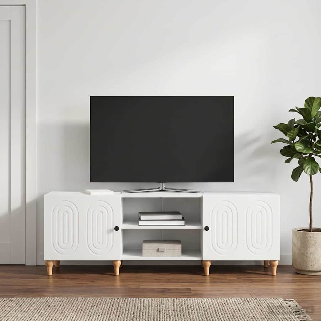 vidaXL Ντουλάπι TV Λευκό 150 x 31 x 50 εκ. Επεξεργασμένο Ξύλο