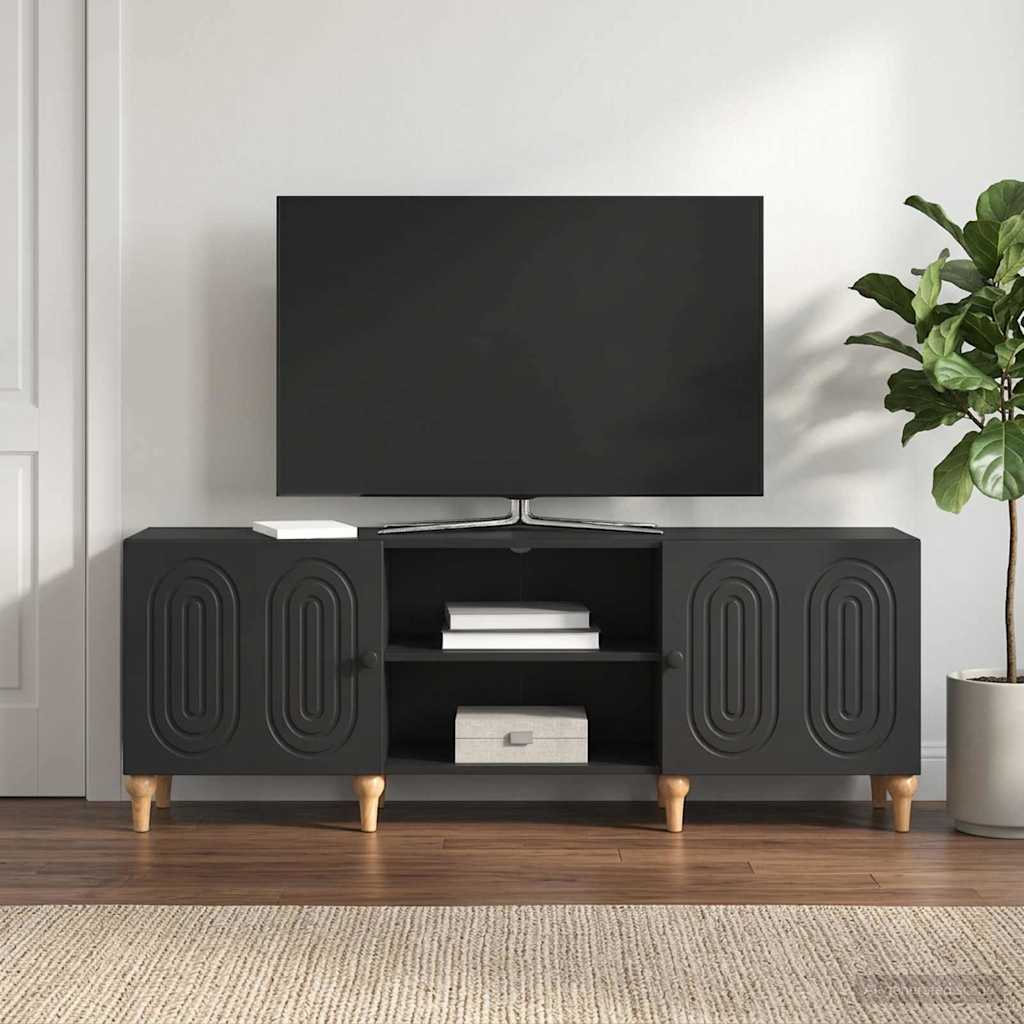 vidaXL Ντουλάπι TV 150 x 31 x 50 εκ. Μαύρο Επεξεργασμένο Ξύλο