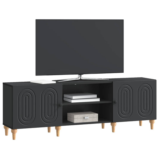 vidaXL Ντουλάπι TV Μαύρο 150 x 31 x 50 εκ. Επεξεργασμένο Ξύλο