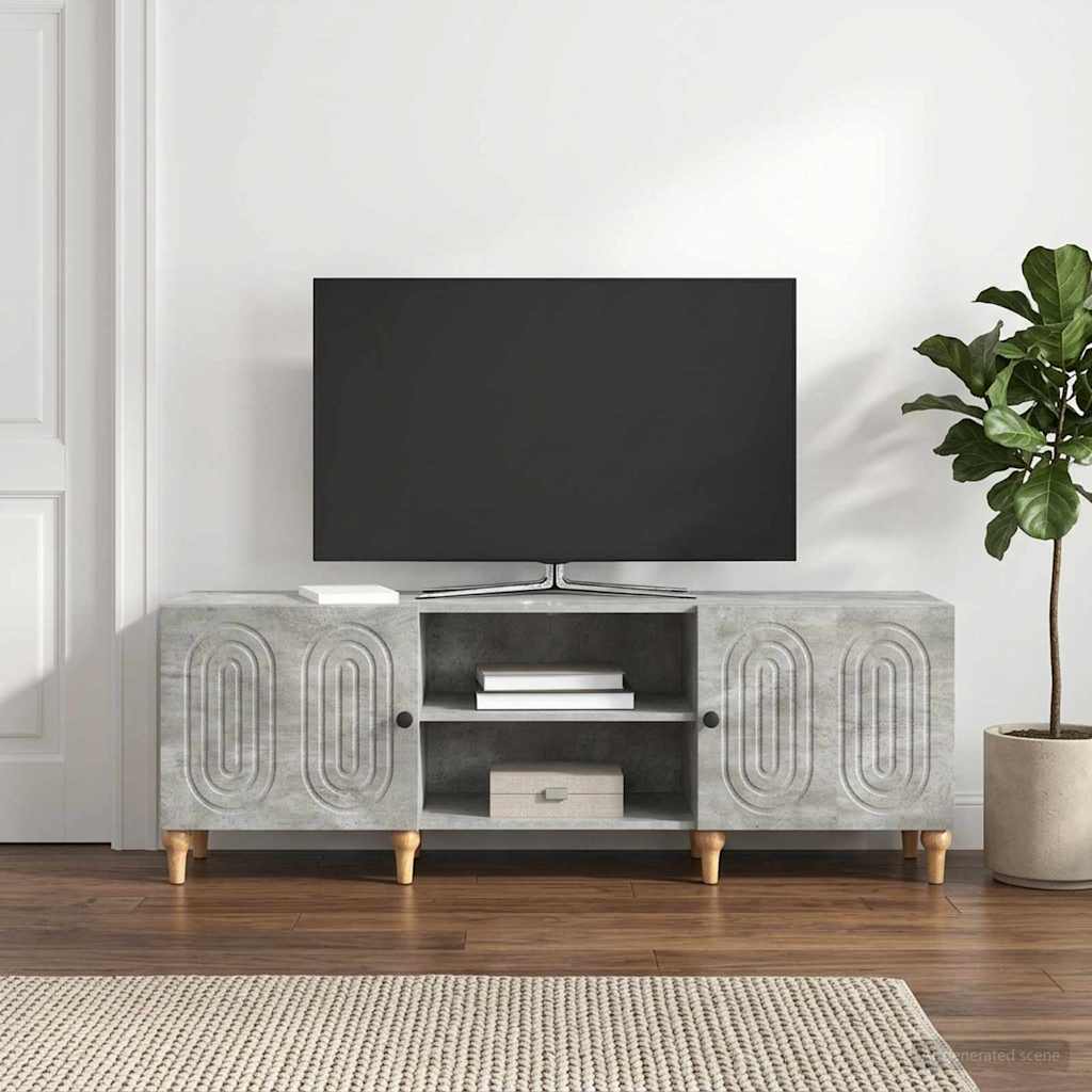 vidaXL Ντουλάπι TV 150 x 31 x 50 εκ. Γκρι Σκυροδέματος