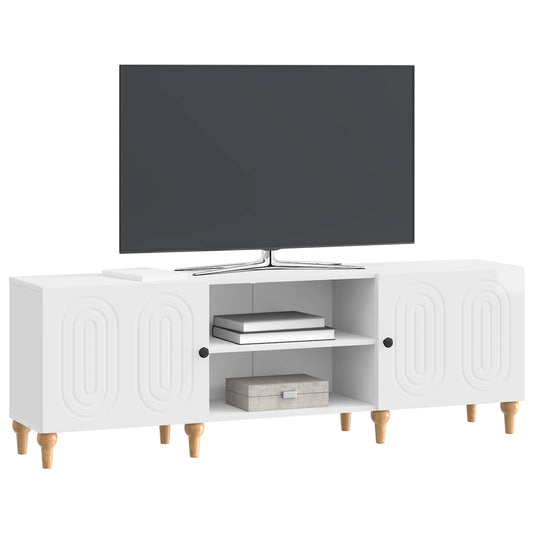 vidaXL Ντουλάπι TV Γυαλιστερό Λευκό 150 x 31 x 50 εκ.
