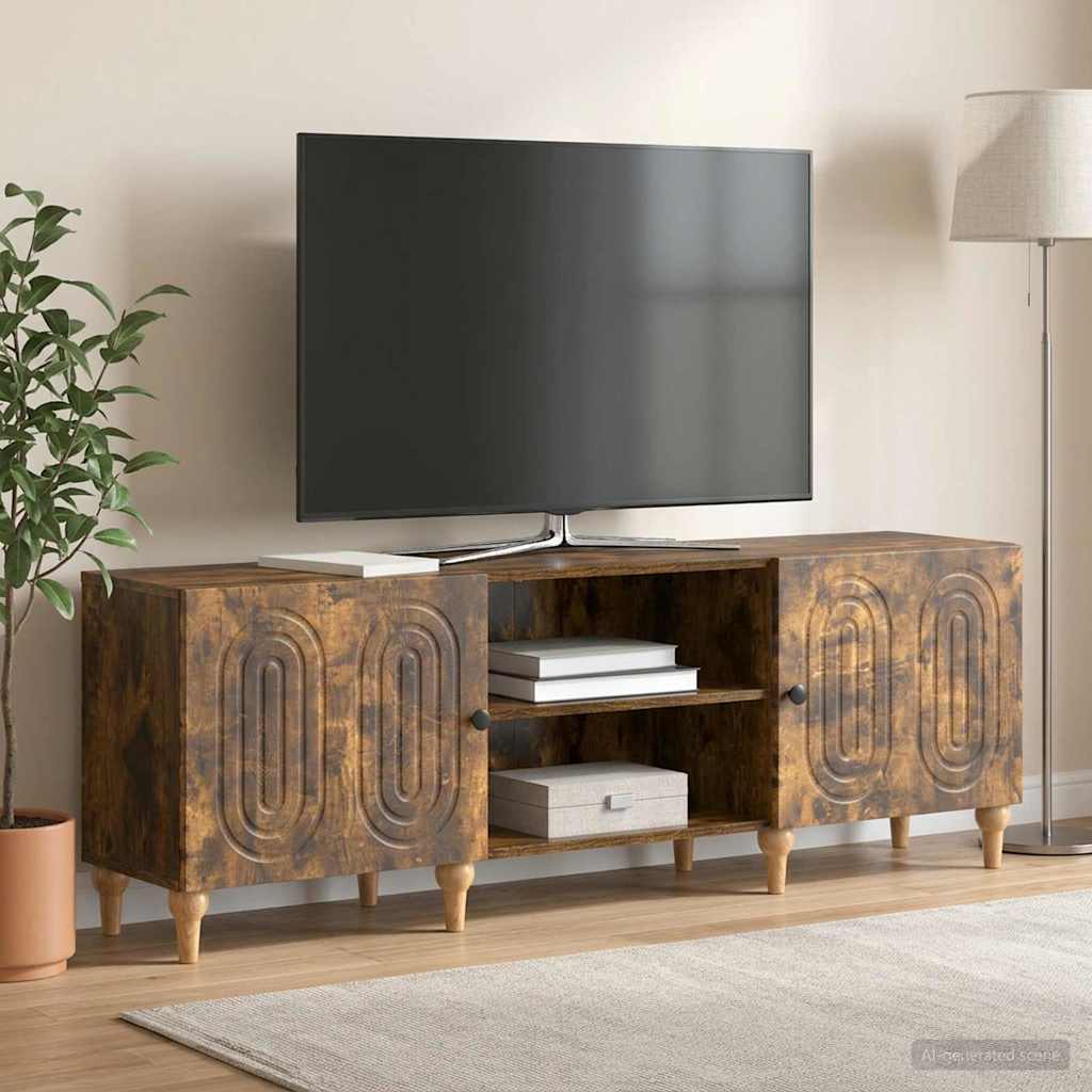 vidaXL Ντουλάπι TV Καπνισμένο Ξύλο Δρυός 150 x 31 x 50 εκ.