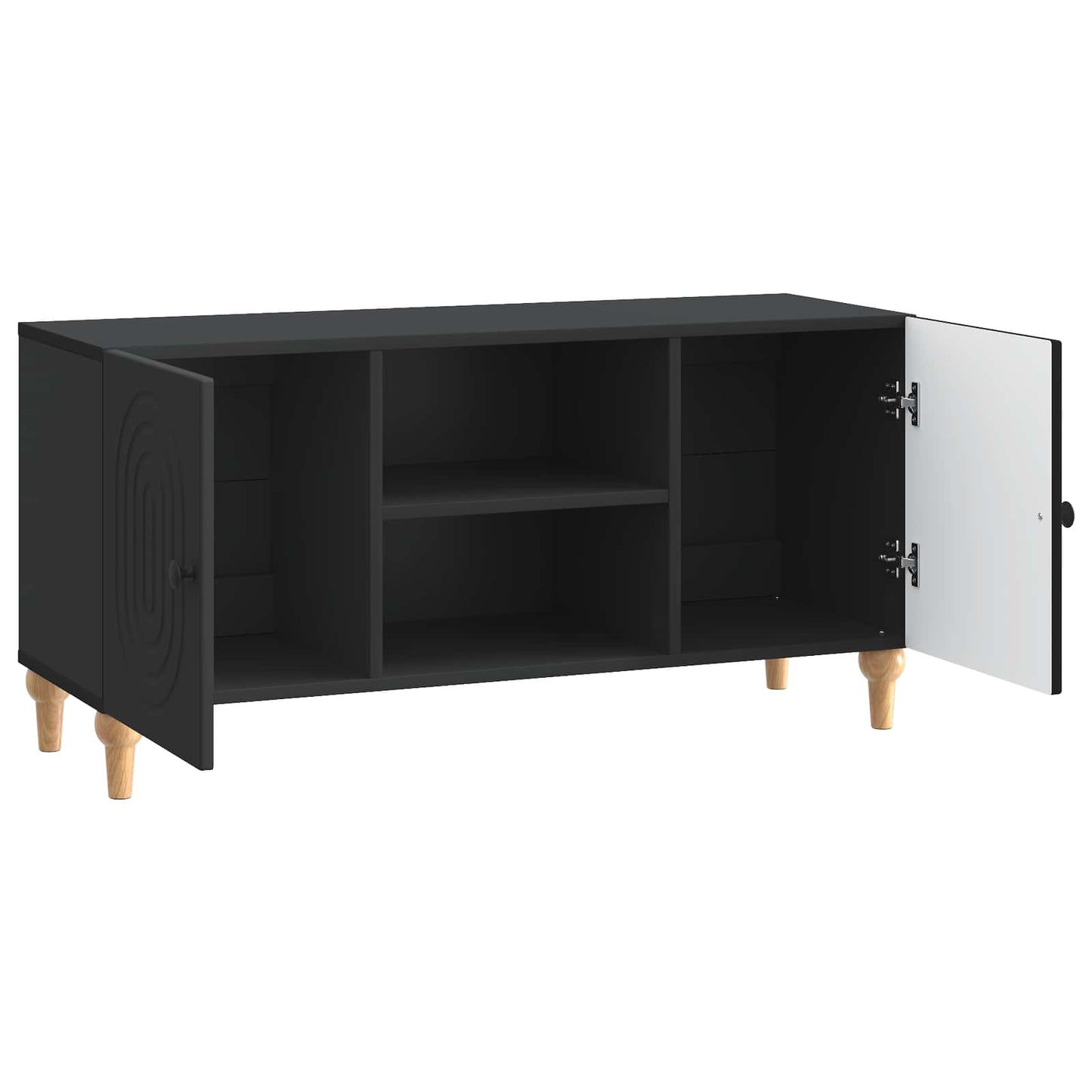 vidaXL Ντουλάπι TV Μαύρο 102 x 34,5 x 50 εκ. Επεξεργασμένο Ξύλο