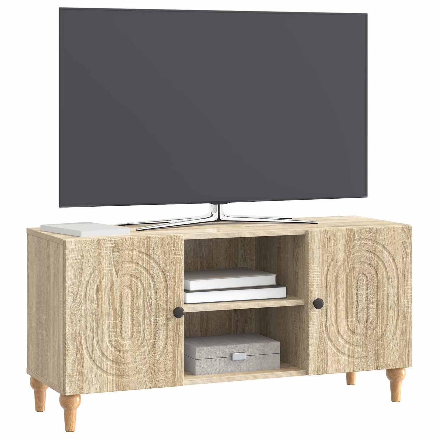 vidaXL Ντουλάπι TV Sonoma Δρυς 102 x 34,5 x 50 εκ. Επεξεργασμένο Ξύλο