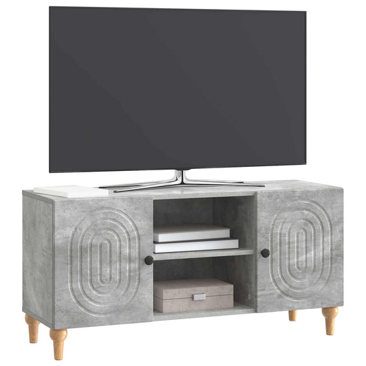 vidaXL Ντουλάπι TV Γκρι Σκυροδέματος 102 x 34,5 x 50 εκ.