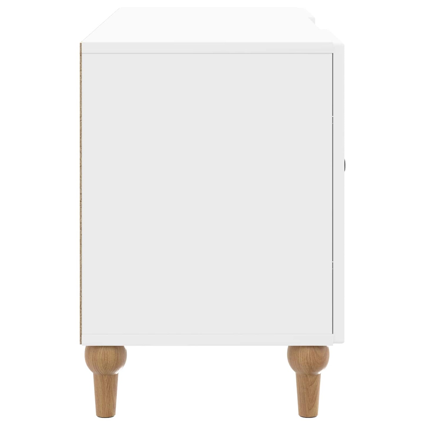 vidaXL Ντουλάπι TV Γυαλιστερό Λευκό 102 x 34,5 x 50 εκ.