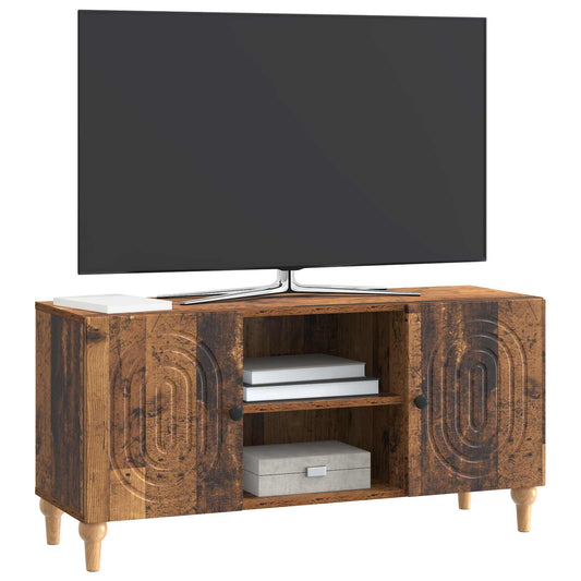 vidaXL Ντουλάπι TV Παλαιωμένο ξύλο 102 x 34,5 x 50 εκ.