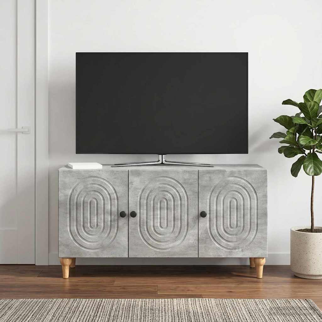 vidaXL Ντουλάπι TV 99 x 34,5 x 50 εκ. Γκρι Σκυροδέματος