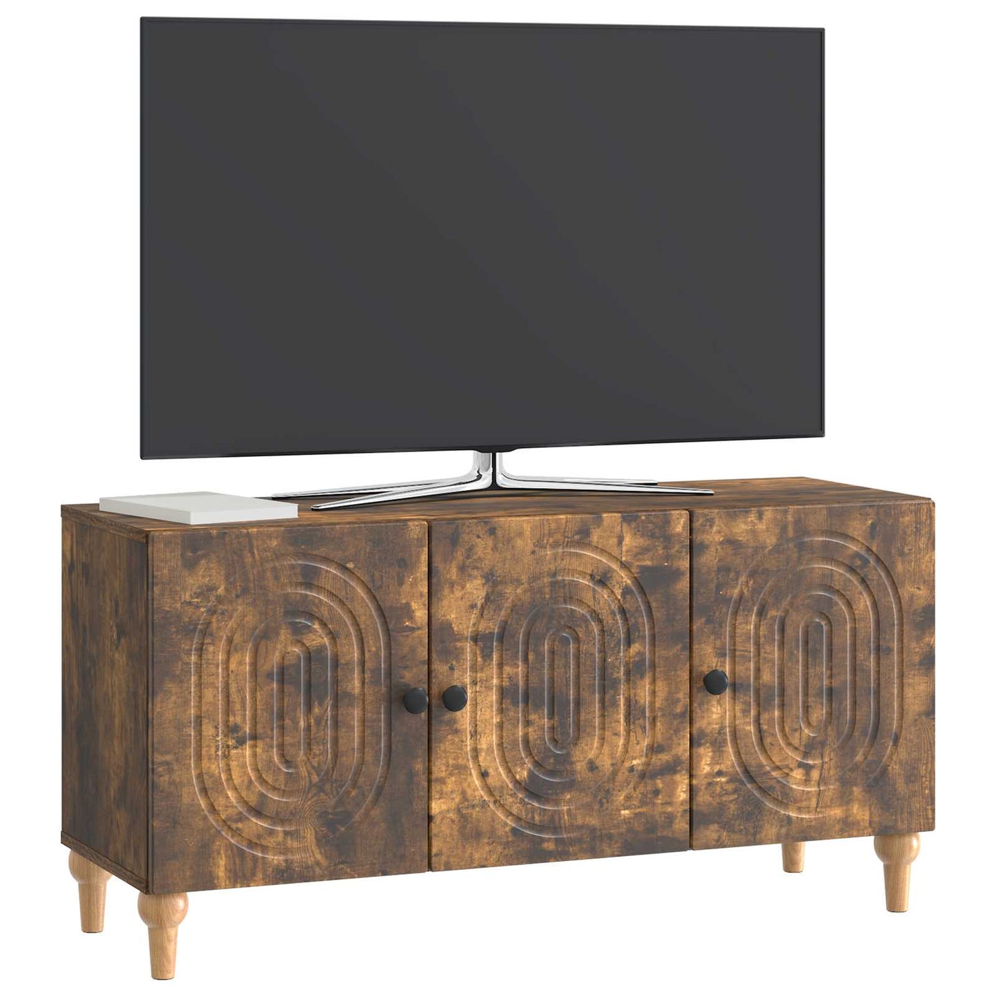 vidaXL Ντουλάπι TV 99 x 34,5 x 50 εκ. Καπνισμένο Ξύλο Δρυός