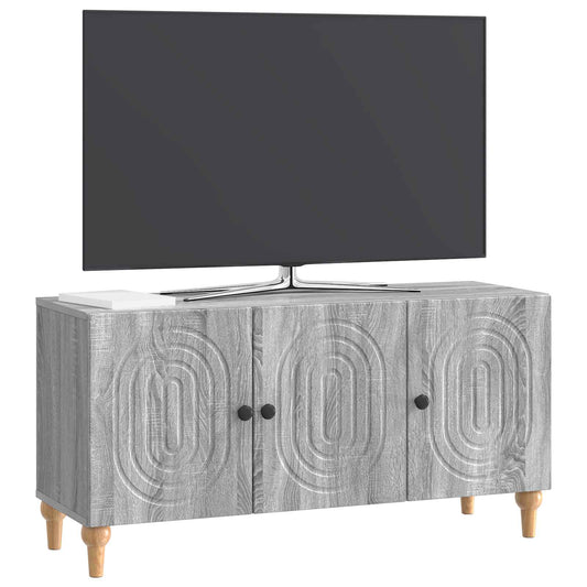 vidaXL Ντουλάπι TV Γκρι Sonoma 99 x 34,5 x 50 εκ. Επεξεργασμένο Ξύλο