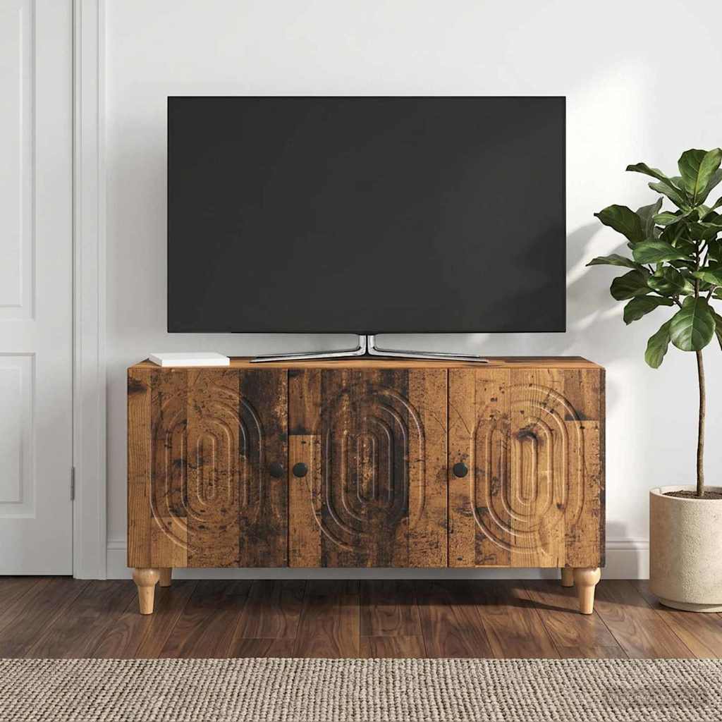 vidaXL Ντουλάπι TV 99 x 34,5 x 50 εκ. Παλαιωμένο ξύλο