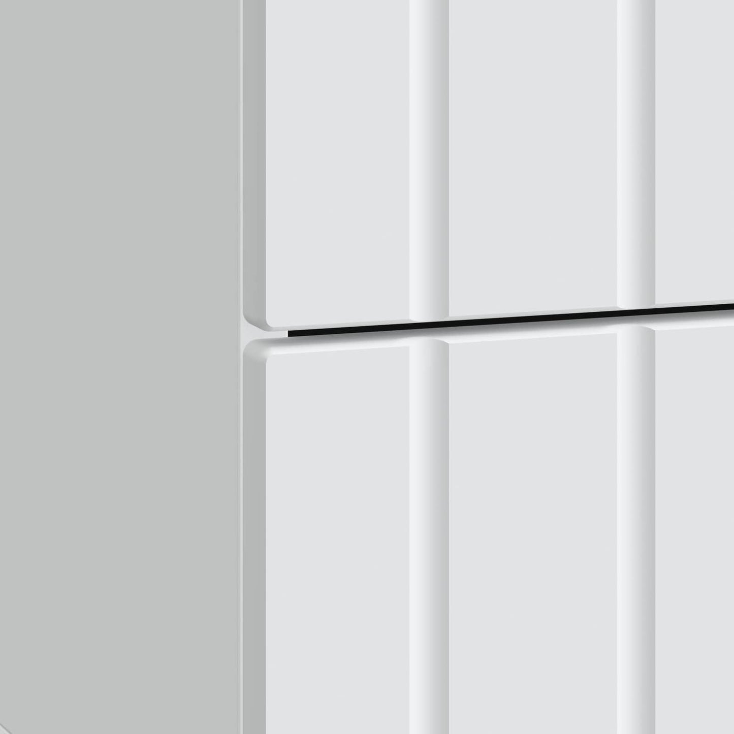 vidaXL Κομοδίνο Λευκό 43 x 34,5 x 49,5 εκ Επεξεργασμένο Ξύλο