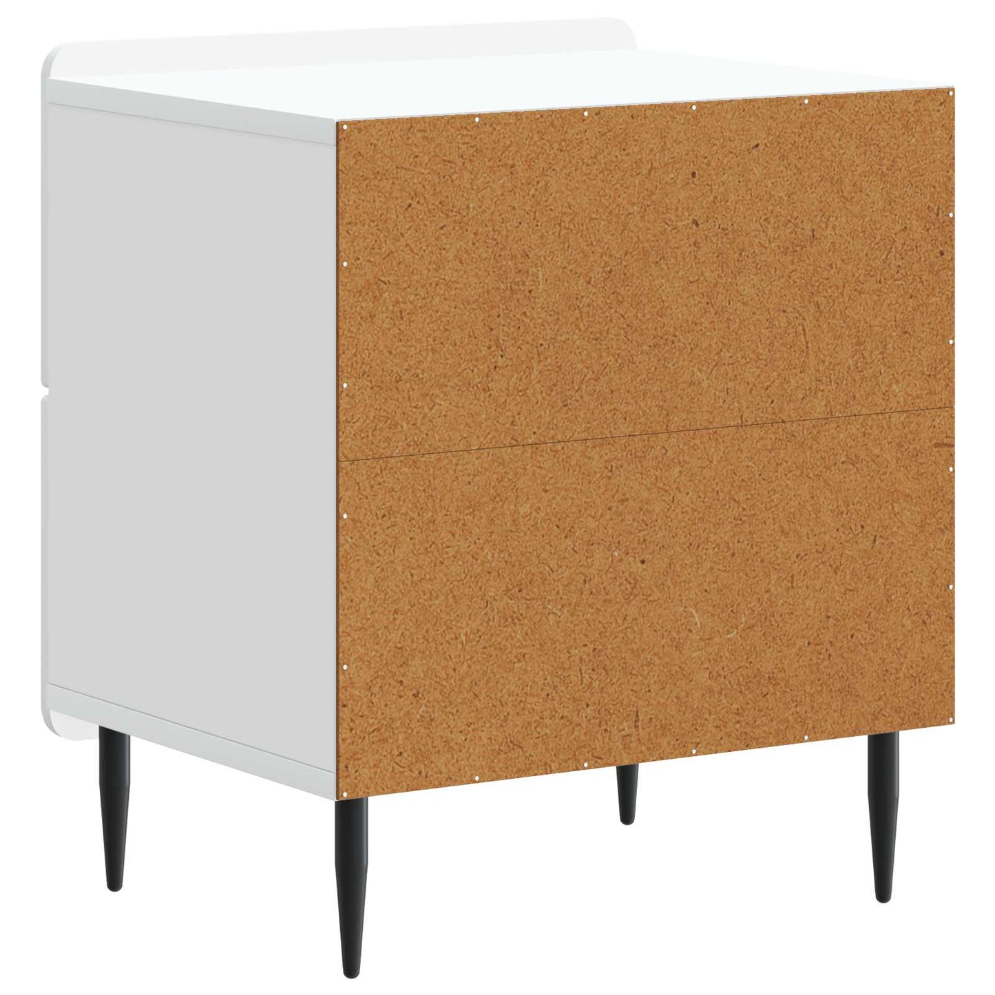 vidaXL Κομοδίνο Λευκό 43 x 34,5 x 49,5 εκ Επεξεργασμένο Ξύλο