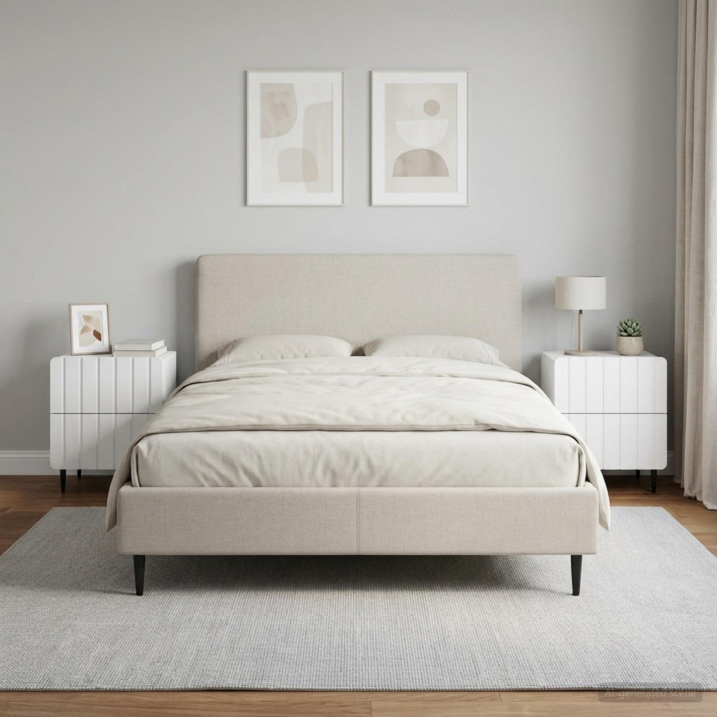 vidaXL Κομοδίνο 2 τεμ. Λευκό 43 x 34,5 x 49,5 εκ Επεξεργασμένο Ξύλο