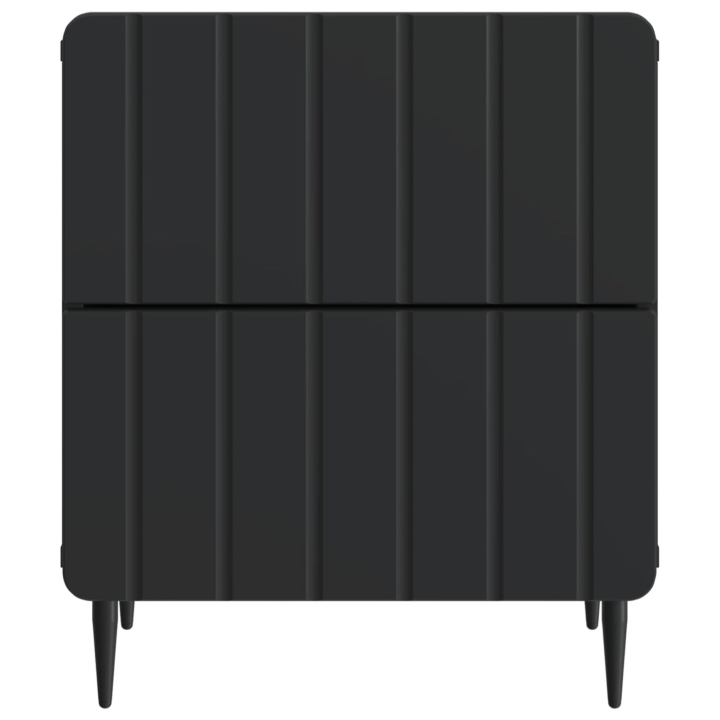 vidaXL Κομοδίνο Μαύρο 43 x 34,5 x 49,5 εκ Επεξεργασμένο Ξύλο
