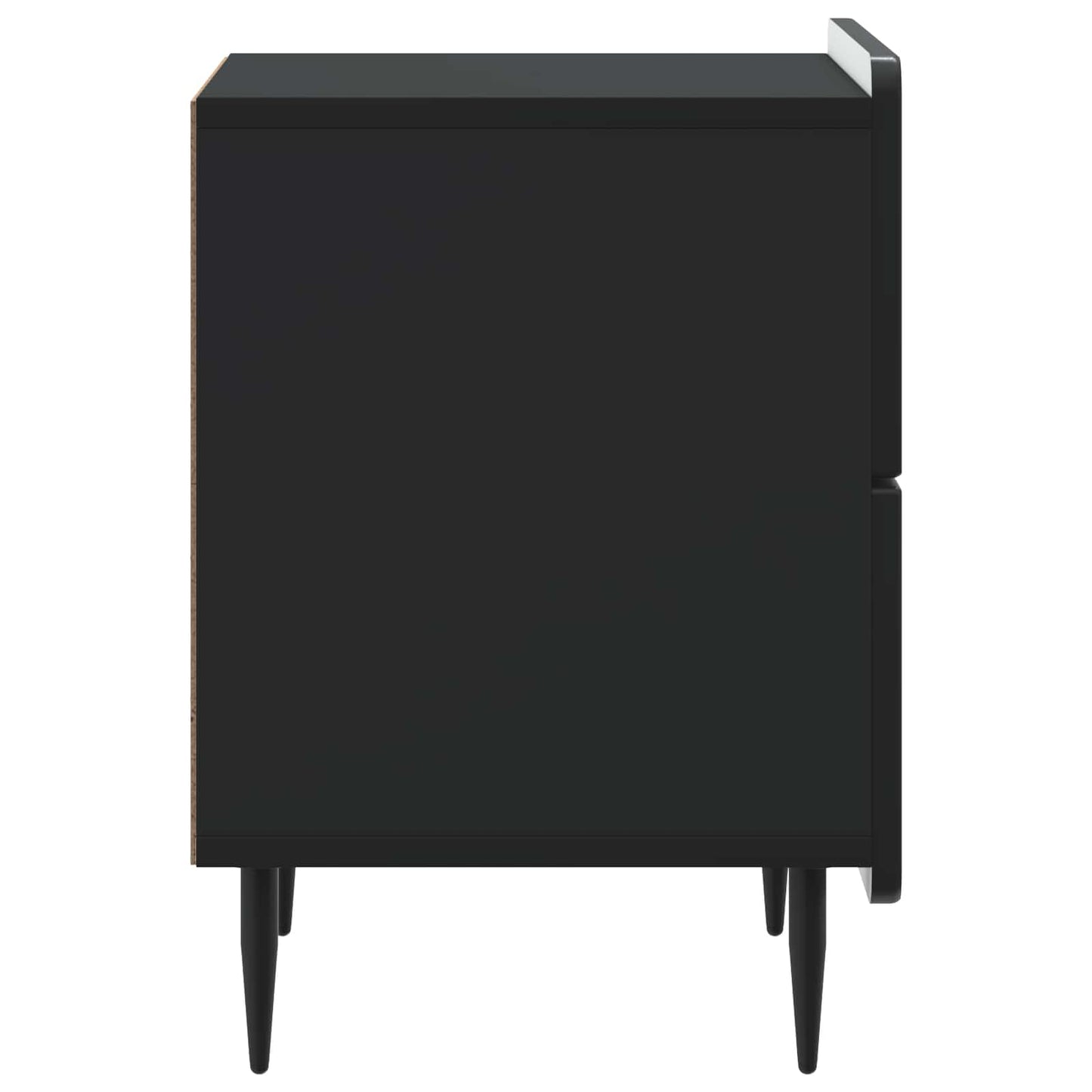 vidaXL Κομοδίνο Μαύρο 43 x 34,5 x 49,5 εκ Επεξεργασμένο Ξύλο