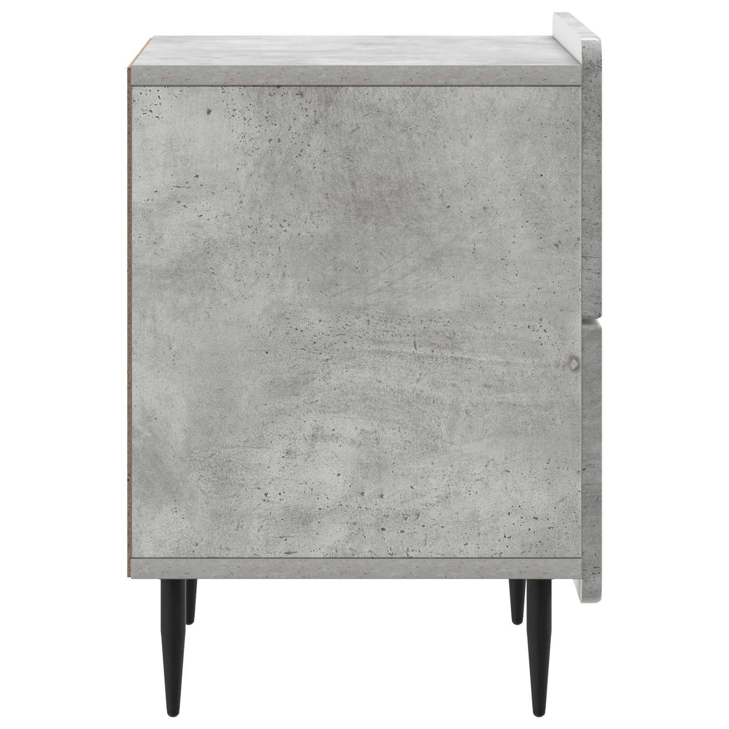vidaXL Κομοδίνο με συρτάρι Γκρι Σκυροδέματος 43 x 34,5 x 49,5 εκ