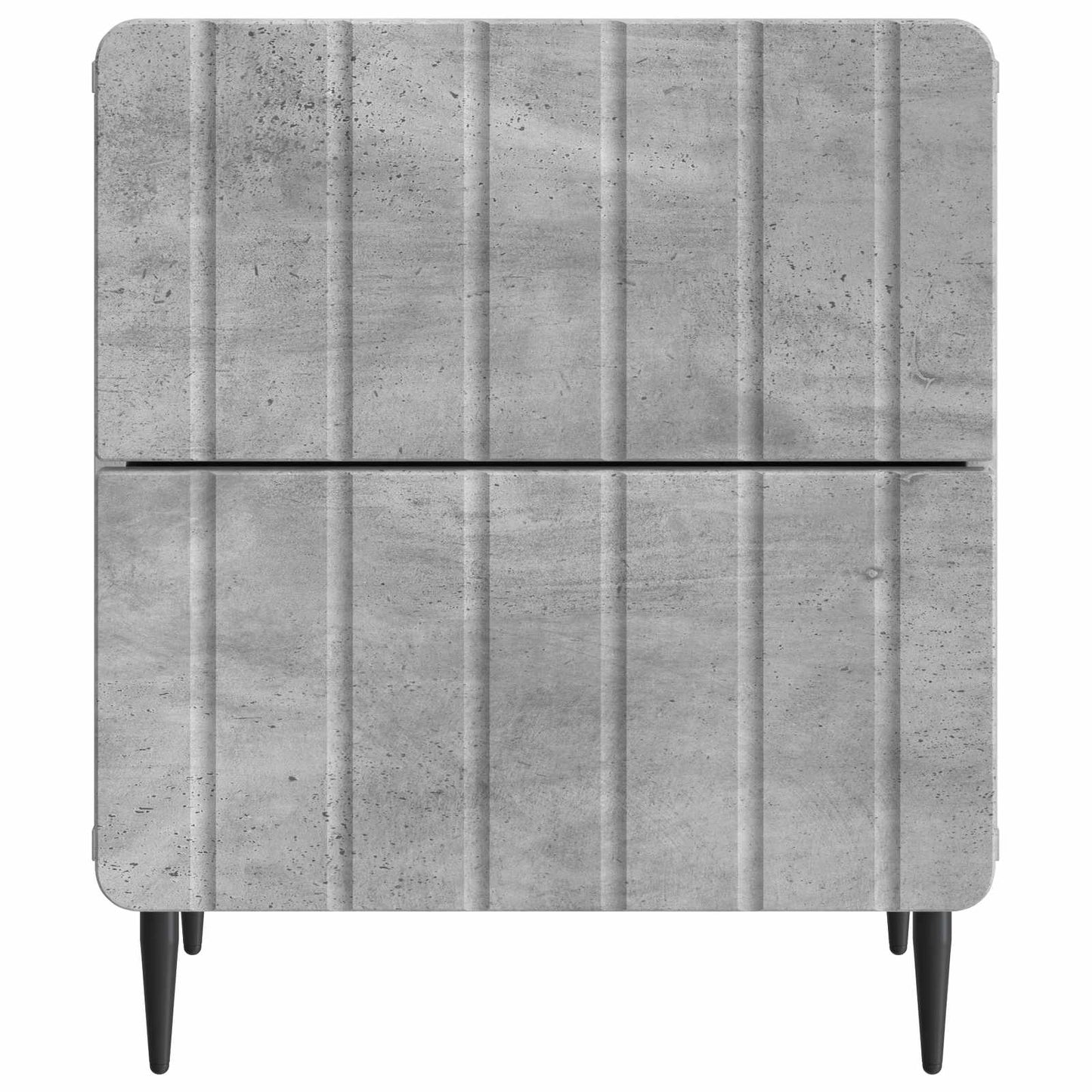vidaXL Κομοδίνο 2 τμχ. Γκρι Σκυροδέματος 43 x 34,5 x 49,5 εκ