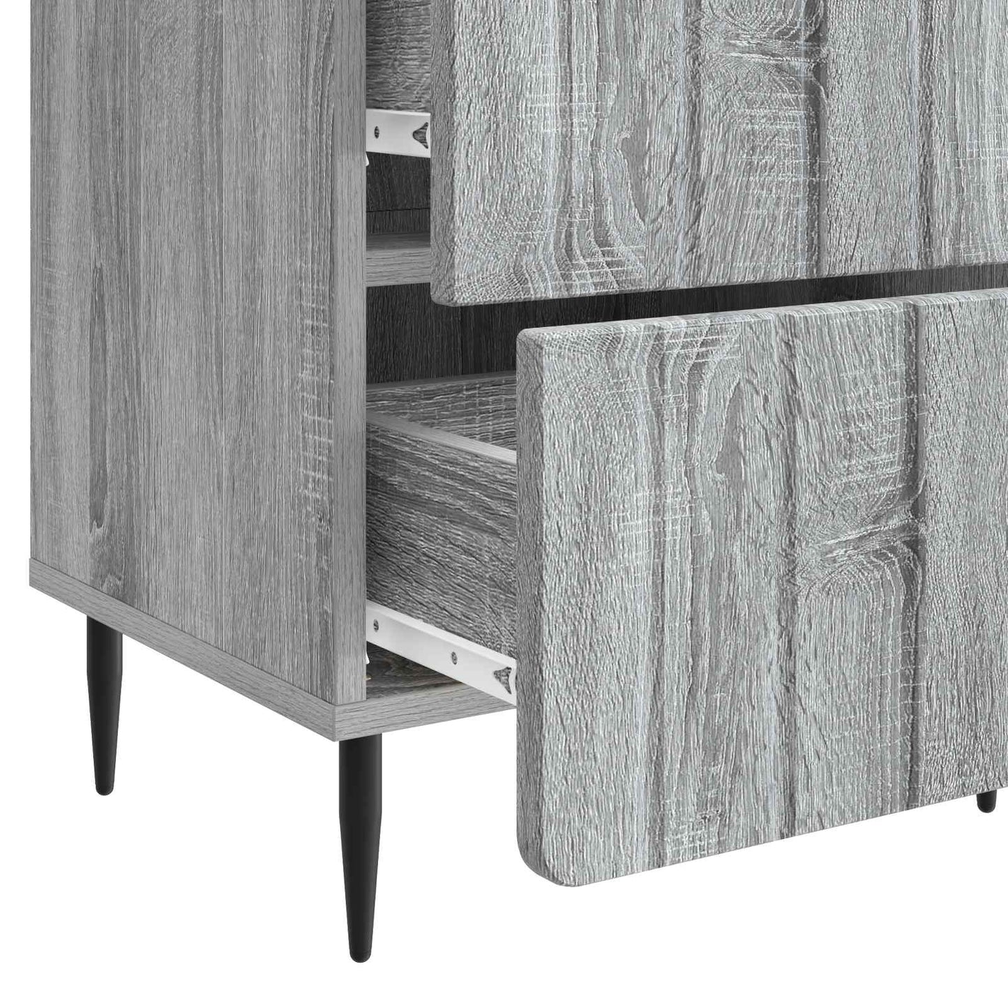 vidaXL Κομοδίνο Γκρι Sonoma 43 x 34,5 x 49,5 εκ Επεξεργασμένο Ξύλο