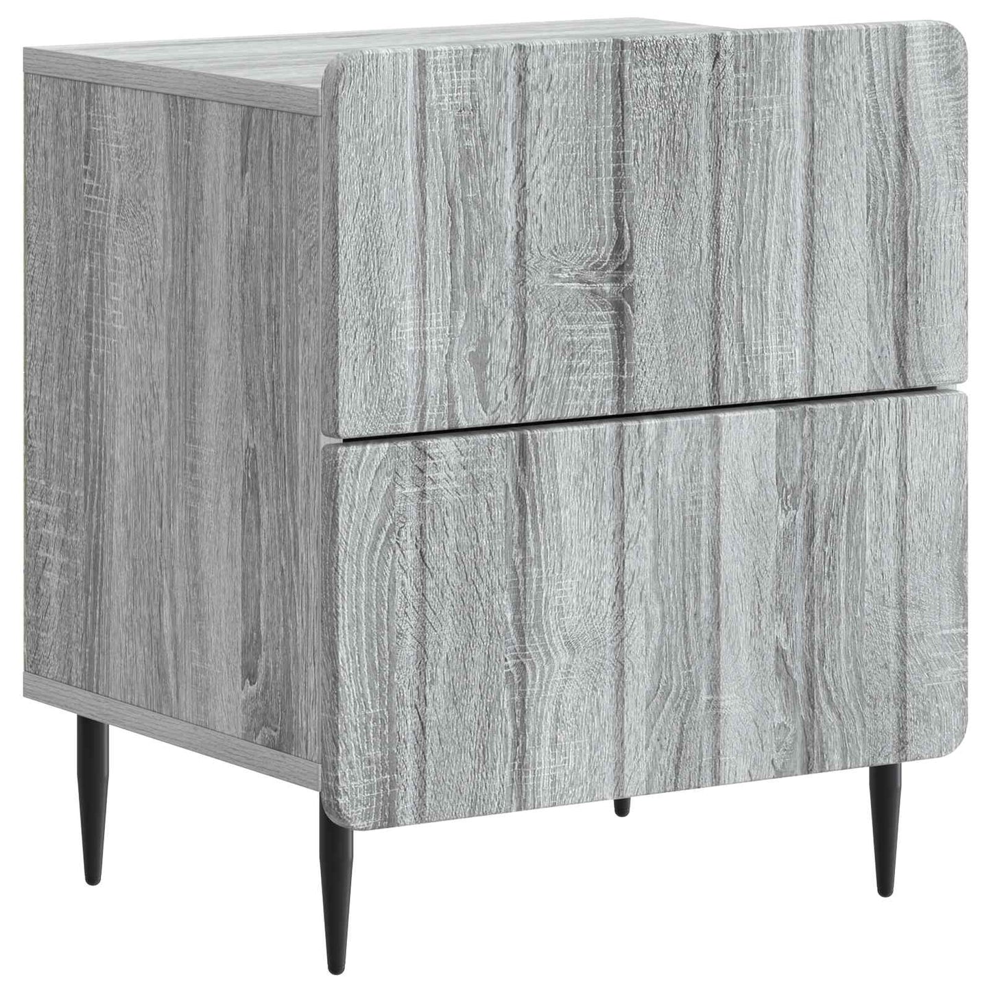 vidaXL Κομοδίνο Γκρι Sonoma 43 x 34,5 x 49,5 εκ Επεξεργασμένο Ξύλο